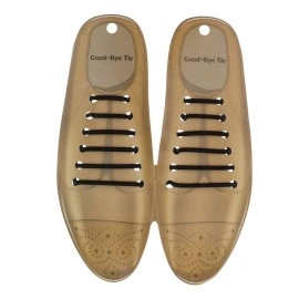 Lify No tie Shoelaces for Dress Shoes Silicone Elastic Shoe Strings, No tie Shoelaces for Formal/Office Shoes- Black Color - 1 Pair