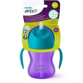 AVENT Philips Straw Cup, 7oz (Purple)