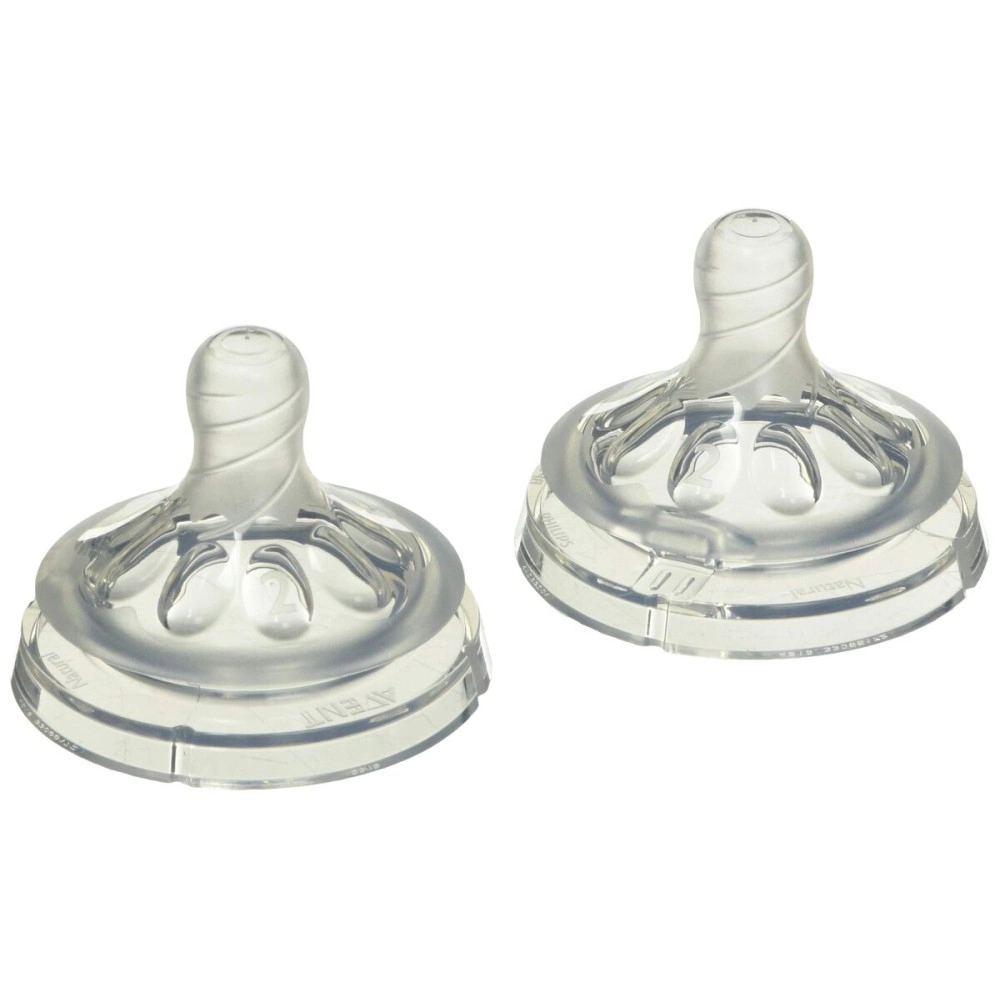 Philips Avent Natural Baby Bottle, Slow Flow 1M+, 2pk, SCF652/23
