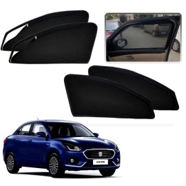 AUTOFACT Magnetic Window Sun Shades for Maruti Suzuki Swift Dzire 2017 Onwards -Set of 4 - with Zipper