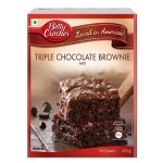 Betty Crocker Triple Chocolate Brownie Cake Mix | Instant Cake Mix Powder | 3 Step Cake Mix | Whisk, Pour & Bake | Moist Chocolate Brownie | 425g