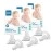 Mee Mee Anti-Colic Easy Flo Silicone Teat, White - Medium - 6 Pieces (Pack of 3)