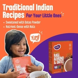 Early foods - Sprouted Ragi, Almond & Date Porridge Mix 200g