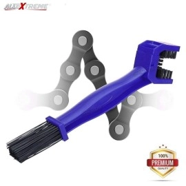 AllExtreme CYL-06-T Multi-Purpose Bike Chain Cleaner Brush with Soft & Long Bristles Ideal for Quick Cleaning of Cycles, Motorcycles (Blue)