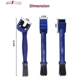 AllExtreme CYL-06-T Multi-Purpose Bike Chain Cleaner Brush with Soft & Long Bristles Ideal for Quick Cleaning of Cycles, Motorcycles (Blue)
