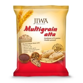 Jiwa Multigrain Flour / Atta| Soft Fluffy Rotis | Chakki Ground with Goodness of 5 grains | 100% Natural Ingredients | 1 kg