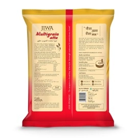 Jiwa Multigrain Flour / Atta| Soft Fluffy Rotis | Chakki Ground with Goodness of 5 grains | 100% Natural Ingredients | 1 kg