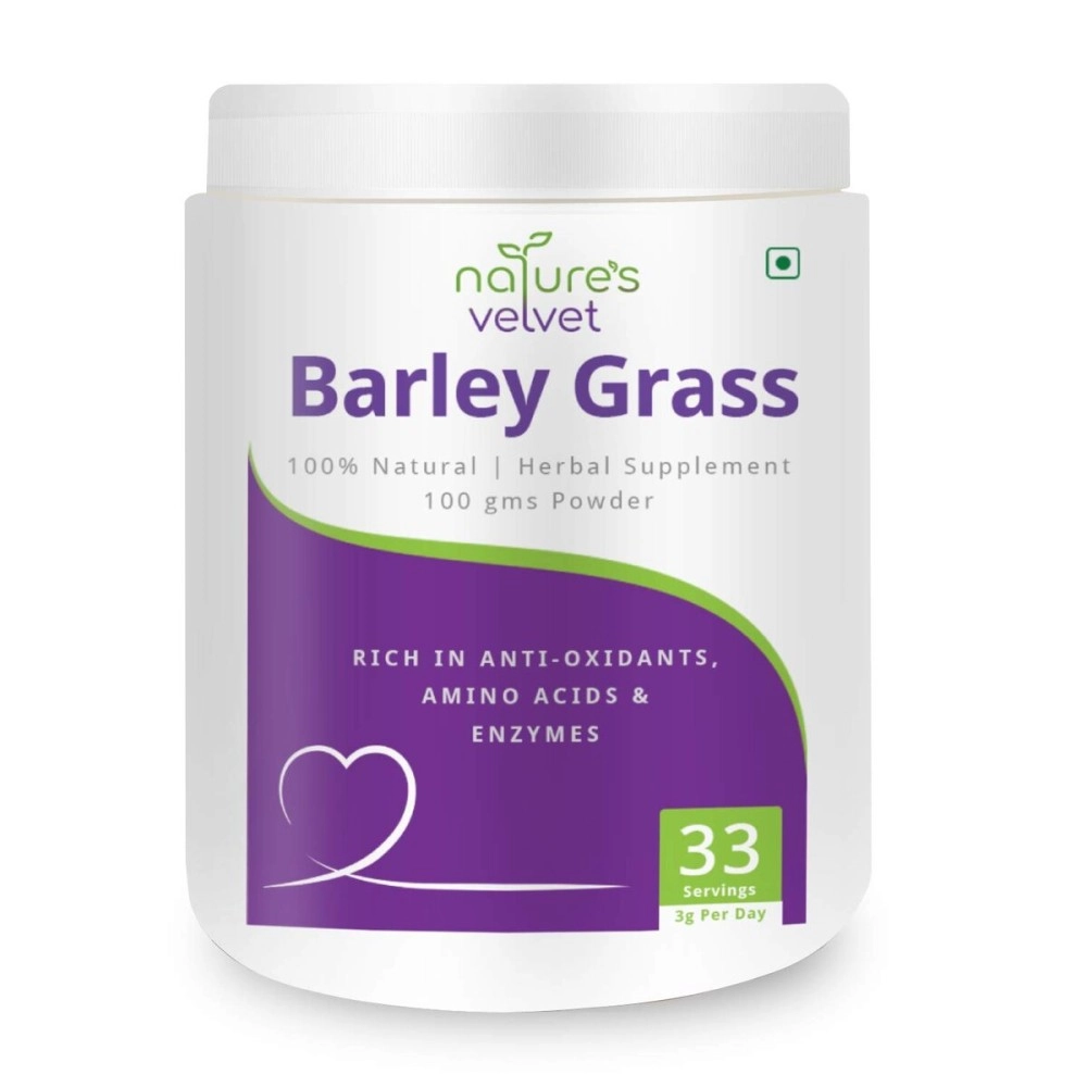 nature\'s velvet Lifecare Barley Grass Powder, 100 gms - Pack of One