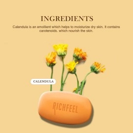 Richfeel Calendula Soap 75g each (pack of 4)