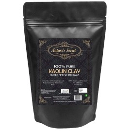 Nature\'s Secret White Light Kaolin Clay Powder for Skin Face Mask, White, 250 g