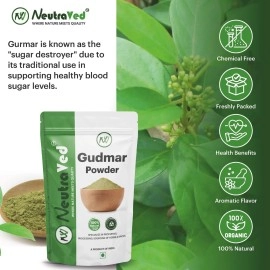 NeutraVed Gurmar Powder / Madhunashini Powder / Gymnema Sylvestre - 200g