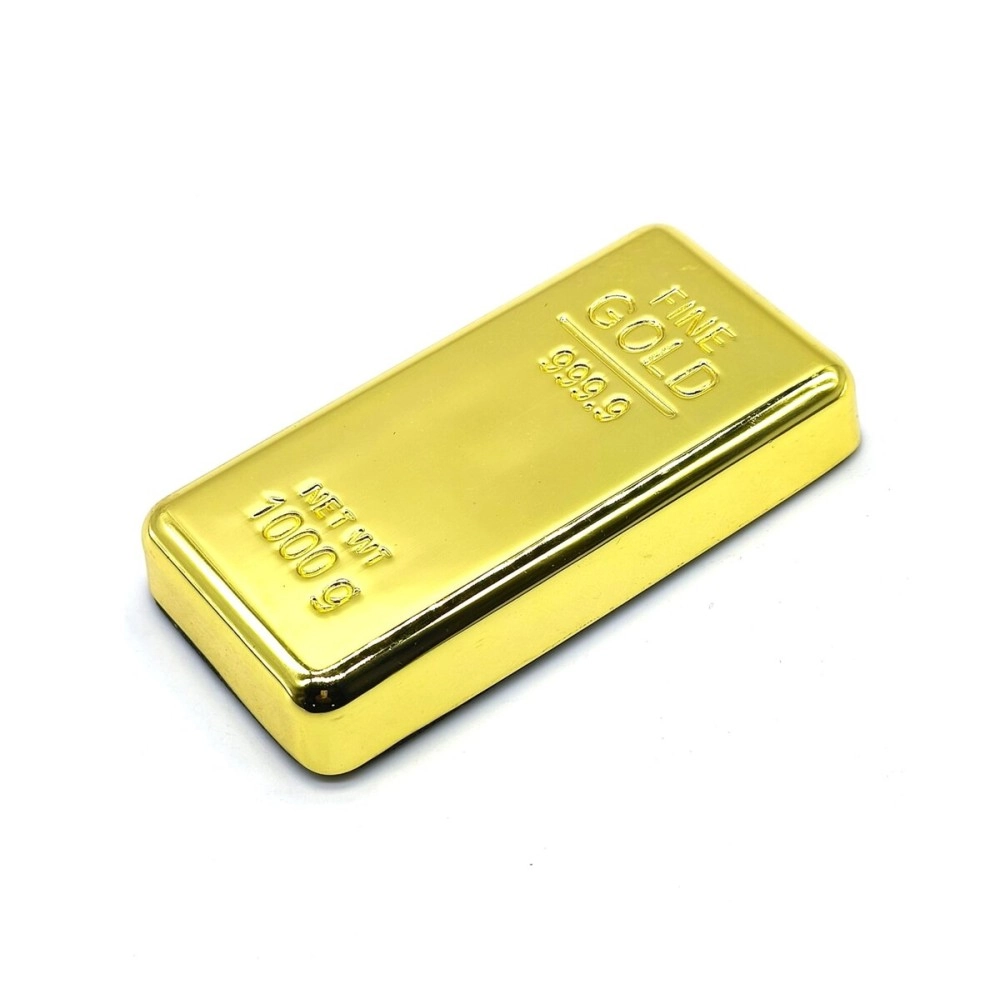 Awestuffs Glittering 24K Gold Finish Metal Bar Paper Weight for Home Office Use & Corporate Gift (1)