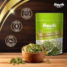 Happilo Premium Roasted Pumpkin Seeds (2 X 200G)-400G Pouch