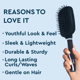GUBB Vogue Range Paddle Hair Brush For Women & Men : Great for Detangling, Straightening & Smoothing | Ultra Soft & Flexible Nylon Bristles | Lightweight, Durable & Sturdy For All Hair Types