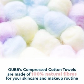 GUBB Cotton Balls For Face Cleansing and Makeup Removal - Gentle On Skin, Soaks & Absorbs, Multipurpose Use, Suitable for All Skin Type, 100% Ultra Fost Sotton - 50 Pieces Multicoloured