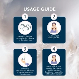 GUBB Cotton Balls For Face Cleansing and Makeup Removal - Gentle On Skin, Soaks & Absorbs, Multipurpose Use, Suitable for All Skin Type, 100% Ultra Fost Sotton - 50 Pieces Multicoloured