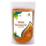 JIOO Organics Wild Turmeric Powder | Amba Haldi | Jungli Haldi | Kasturi Manjal | Pack of 1 | 100 Grams
