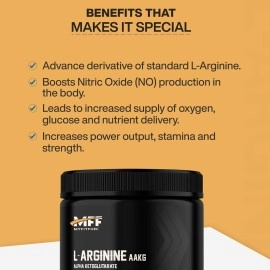 MyFitFuel L Arginine Alpha-Ketoglutarate (AAKG) Pre Workout Powder | 200gm (Unflavoured)