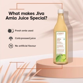 Jiva Amla Juice - 1L(Pack of 2) | 100% Pure & Natural | Helpful In Digestion | Enhance Skin, Hair & Eye