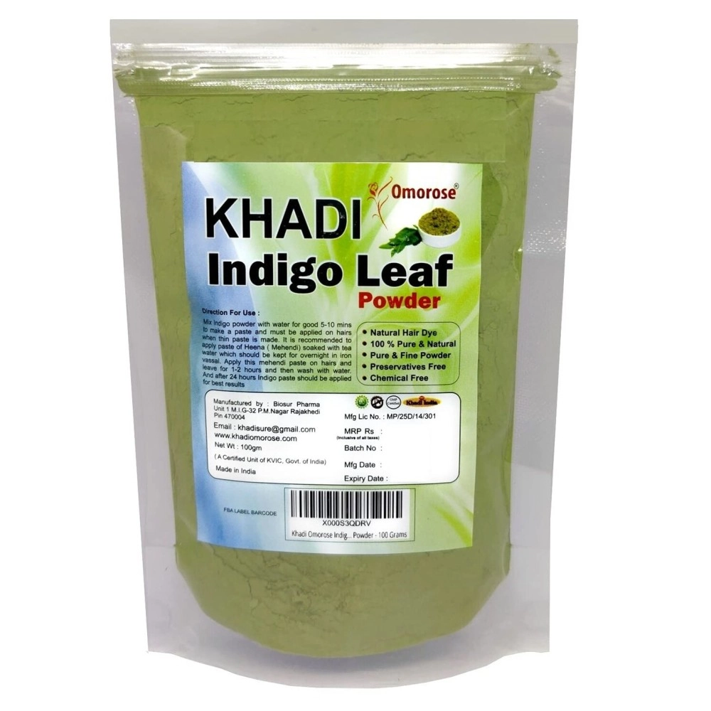 KHADI Omorose Indigo Leaves Powder - 100g