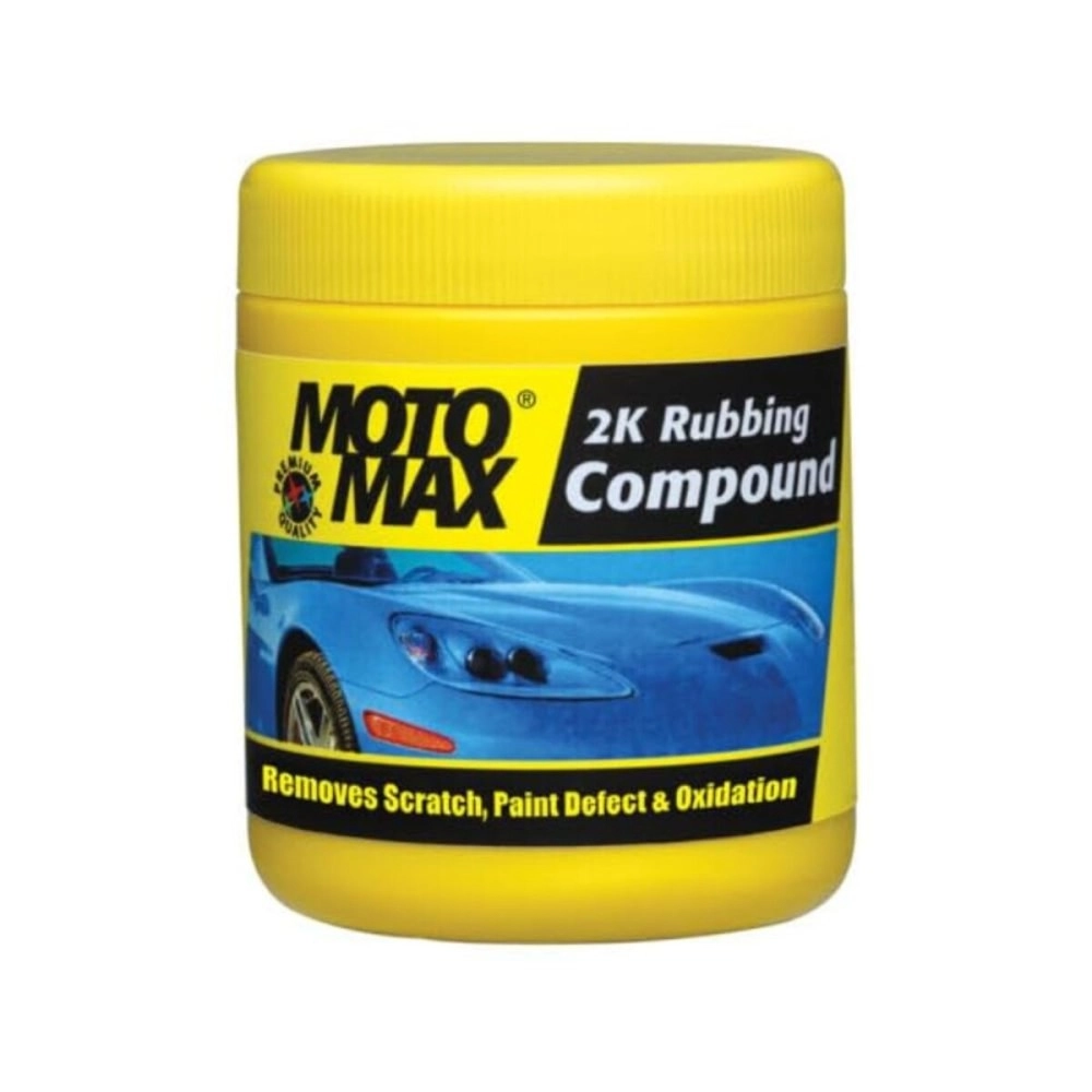 Motomax 2K Rubbing Compound 100g | Removes Minor Scratches, Swirl Marks, Paint defect and Oxidization from metal surfaces on Cars, Bike, Motorbikes | Removes dirt, grime, stains to make surface glossy