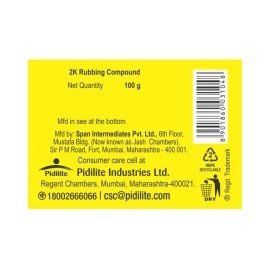 Motomax 2K Rubbing Compound 100g | Removes Minor Scratches, Swirl Marks, Paint defect and Oxidization from metal surfaces on Cars, Bike, Motorbikes | Removes dirt, grime, stains to make surface glossy