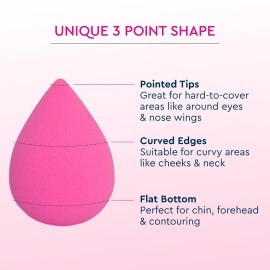GUBB Blending Sponge For Face Makeup | Makeup Sponge (Bright Pink)