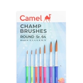 Camel Camlin Champ Round Brush Set - Pack of 7 (Multicolor)