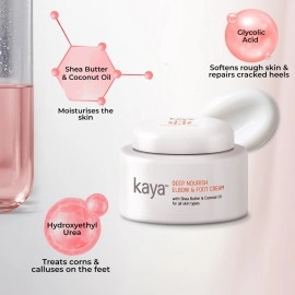 Kaya Skin Clinic Deep Nourish Elbow and Foot Cream, with Shea Butter & Coconut Oil, All Types 50ml