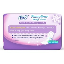 Sofy Daily Fresh Panty Liner for women - 2 Packs Of 20 Piece In Each Pack