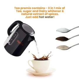 Desire Instant Ginger Tea Premix | Ready To Drink Adrak Karak Chai, Just Add Hot Water | Permium Instant Tea Mix Powder | Ideal For Vending Machine (Pack Of 1, 1 Kg) - Chai