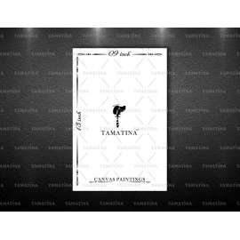 Tamatina Modern Art Canvas Painting | at The Ghats of Varanasi | Abstract Art Unframed Painting for Home dcor|Size - 24X36 Inches.X26