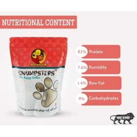 Foodie Puppies Chompsters Rawhide Pressed Bone Calcium Treat for Dogs - 3inch, 6bone | Suitable for Puppy and Small to Medium Dogs | Best Healthy Dog Bones to Clean Teeth and Freshen Breath