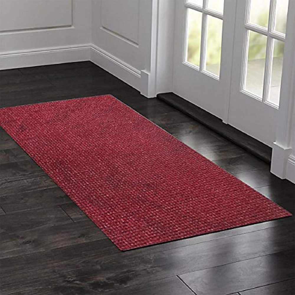 Kuber Industries PVC Thick Doormat for Offices,Hotel,Restaurtaurant,Home,Shop Color- Maroon (Extra Large) Size : 90 cm x 60 cm x 1.5 cm