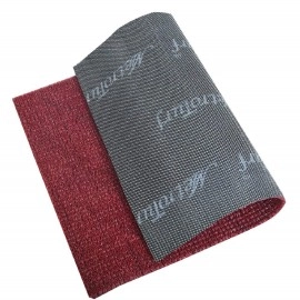 Kuber Industries PVC Thick Doormat for Offices,Hotel,Restaurtaurant,Home,Shop Color- Maroon (Extra Large) Size : 90 cm x 60 cm x 1.5 cm