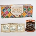 Oud Bakhoor Variety Box & Burner by Dukhni | Assorted Box | 20 pieces Bakhoor | Starter Kit | Authentic Arabic Incense | Perfect Ramadan Decor & Eid Gift Hampers