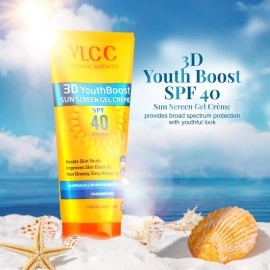VLCC 3D Youth Boost Sunscreen Gel Creme, SPF40 PA +++, 100g, multi