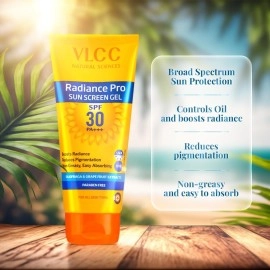 VLCC Radiance Pro SPF 30 PA+++ Sun Screen Gel (100gm)