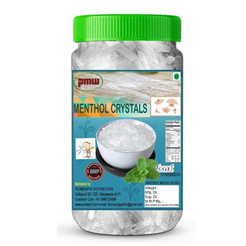 Pmw - Menthol Crystals - Jar Pack - Pudina ki Phul - Peppermint - 50 Grams