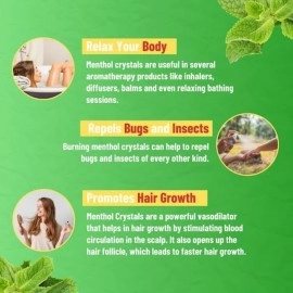 Pmw - Menthol Crystals - Jar Pack - Pudina ki Phul - Peppermint - 50 Grams