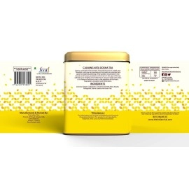 The Indian Chai - Calming Vata Dosha Tea 200g with Ginger, Mulethi, Ajwain etc for Bloating & Cramping, Helps with Digestion, Helps Reduce Stress, Ayurvedic Herbal Tea