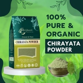 BIRJU MAHAVIR Chirayata Powder - chirata - Bitterstick Powder, Natural, 400 gram (BMKB-101)