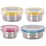 Steel Lock Stainless Steel Airtight Container, 4Pc