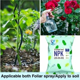 Shiviproducts NPK 20-20-20 home gardening Fertilizers for Plants (400 gm),powder | Home gardening plant fertilizer