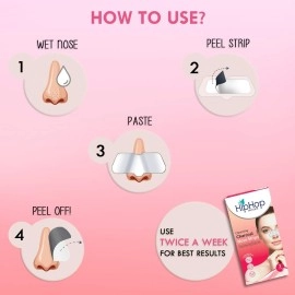 HipHop skin care Skincare - Charcoal Nose Strips Blackhead Remover for Women,6 Strips (Pack of 2)