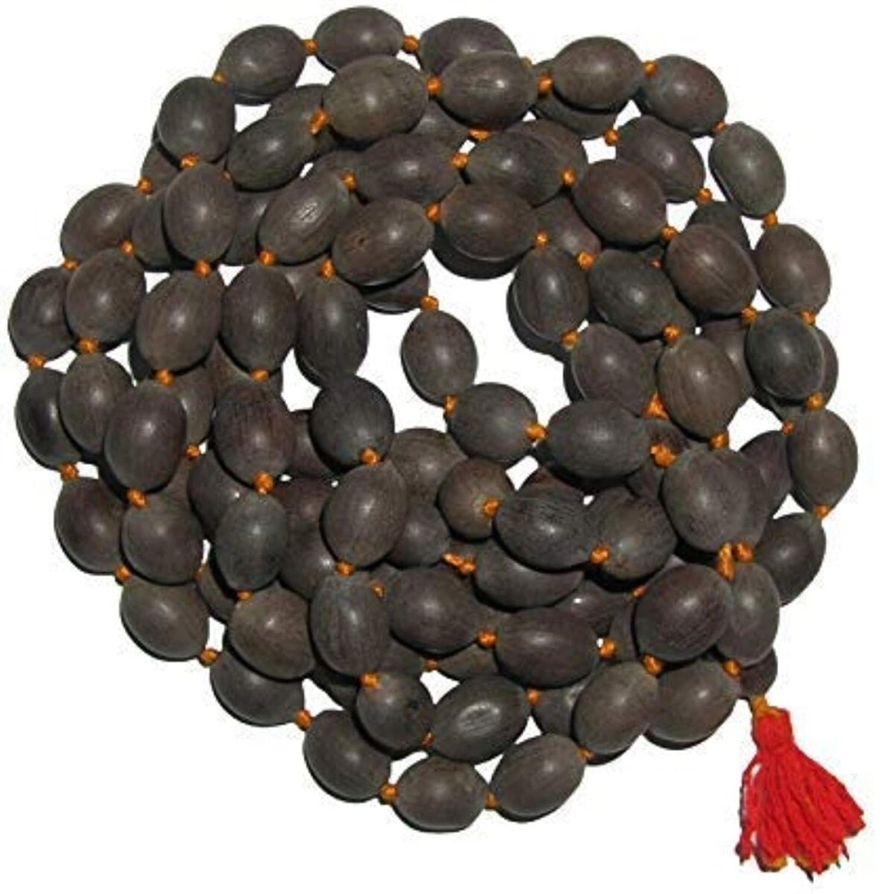 Pmw 108 Big Lotus Seeds Kamal Gatta Japa Mala for Laxmi Pooja and Wearing - Grey