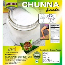 Pmw - Grade A Quality - Chuna Powder - Lime Stone Powder - Sunnam - Pan - 100 Grams
