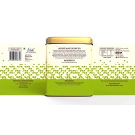 The Indian Chai - Licorice Mulethi Zing Tea 200g with Spearmint for Immunity, Sore Throat and Stress