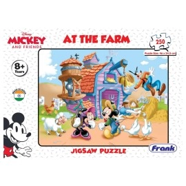 Frank Disney Mickey Mouse - at The Farm 250 Piece Jigsaw Puzzle for Kids for Age 8 Years Old and Above
