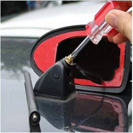 Kingsway Car Roof Shark Fin Antenna for Toyota Fortuner (2017 Model) (White Color, Radio FM/AM)